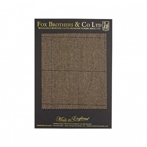Fox Taupe Windowpane Covert Cloth CODE: FS136 A1434/65
